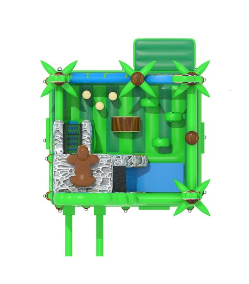 chateau gonflable pour enfant style jungle