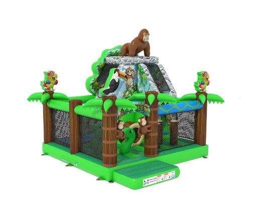 chateau gonflable déco jungle